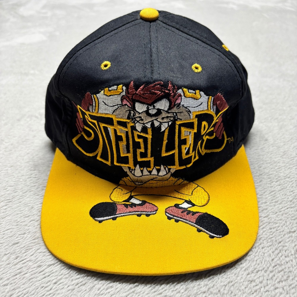 Pittsburgh Steelers Hat Mens OS Taz Tasmanian Devil NFL Football Drew Pearson